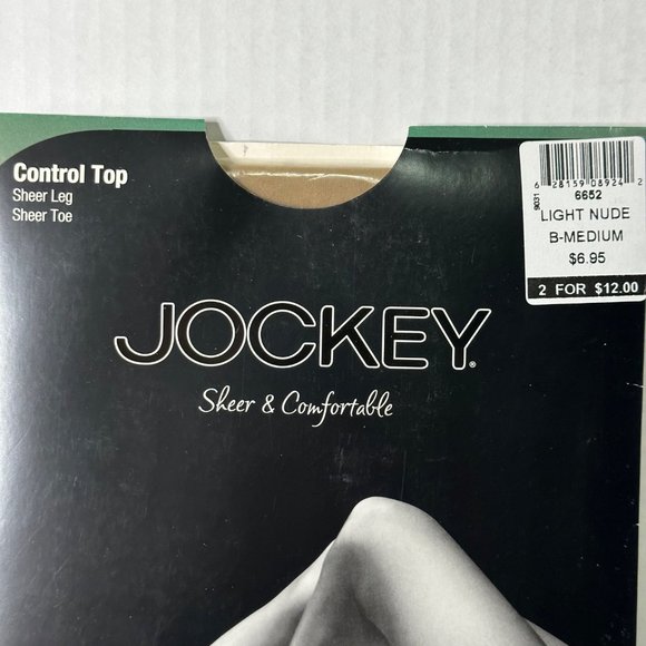 Lot of 6 dead new stock VTG pantyhose Jockey Black Pearl and Sheer Stretch brand - Picture 8 of 13